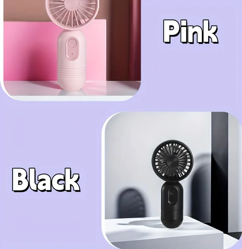 Mini ventilateur portable rechargeable, vue finale