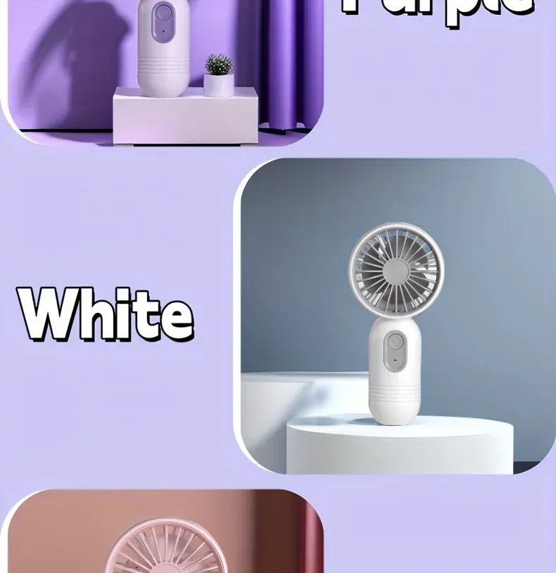Mini ventilateur portable rechargeable, présentation complémentaire