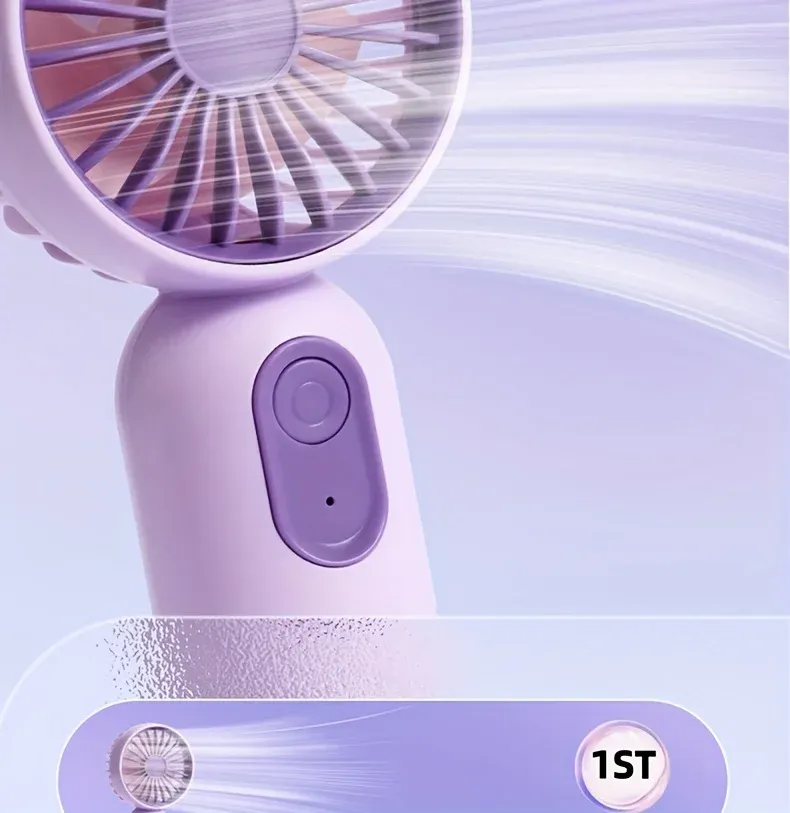 Mini ventilateur portable rechargeable, utilisation au quotidien