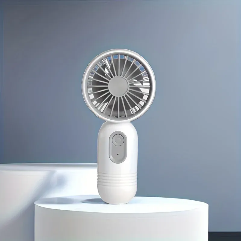 Ventilateur portable rechargeable USB à 3 vitesses, mini ventilateur de bureau, idéal pour le voyage, le camping et l'extérieur 15