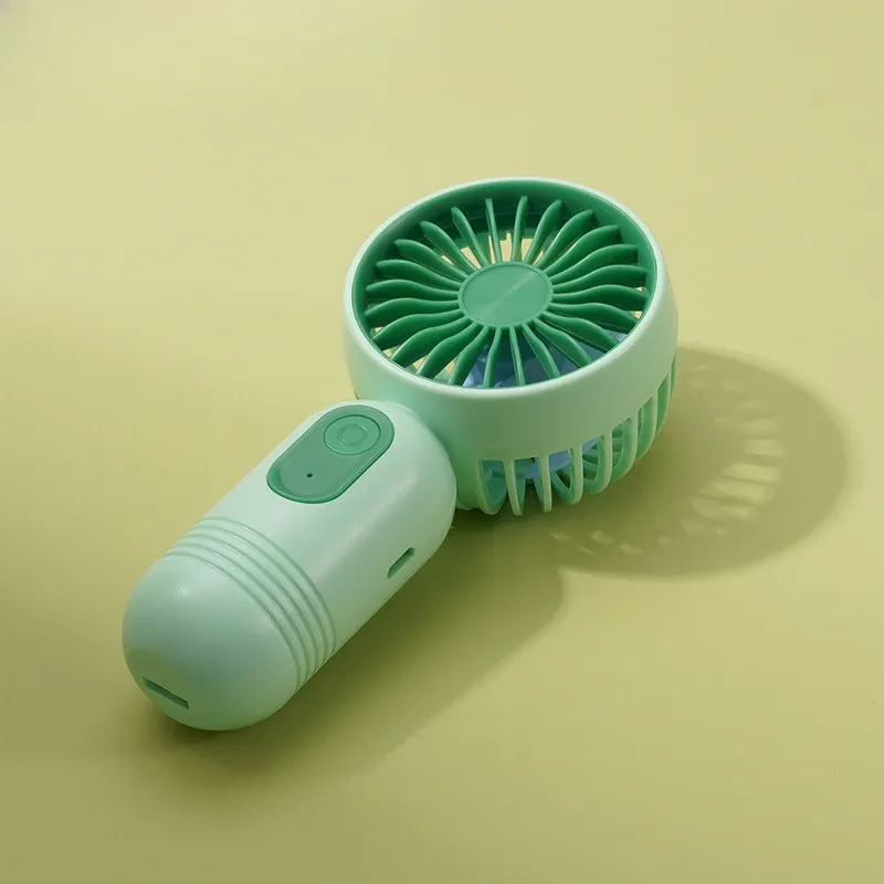 Ventilateur portable rechargeable USB à 3 vitesses, mini ventilateur de bureau, idéal pour le voyage, le camping et l'extérieur 10