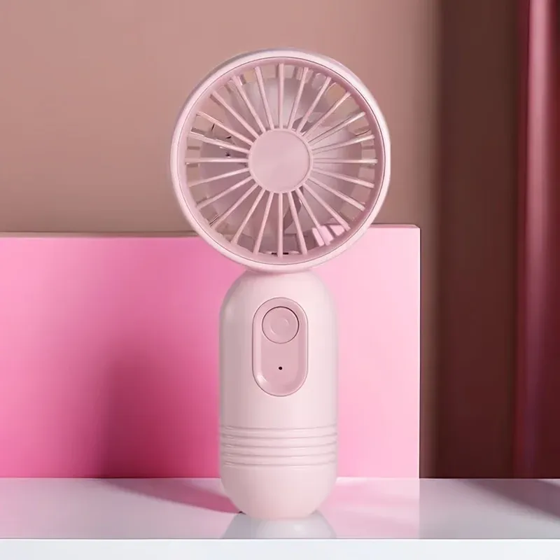 Ventilateur portable rechargeable USB à 3 vitesses, mini ventilateur de bureau, idéal pour le voyage, le camping et l'extérieur 7