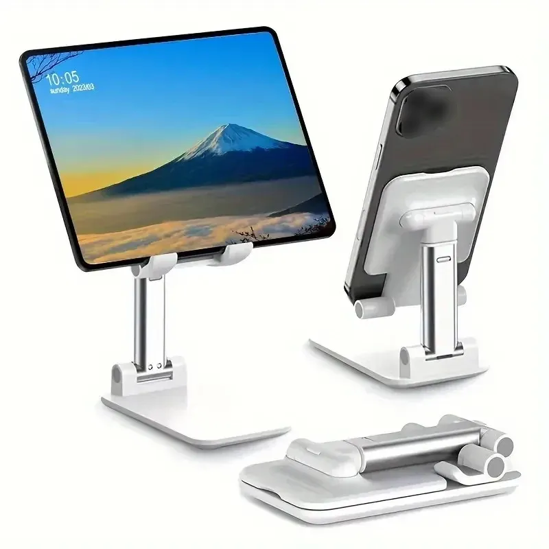 Support de téléphone pliable en usage au bureau