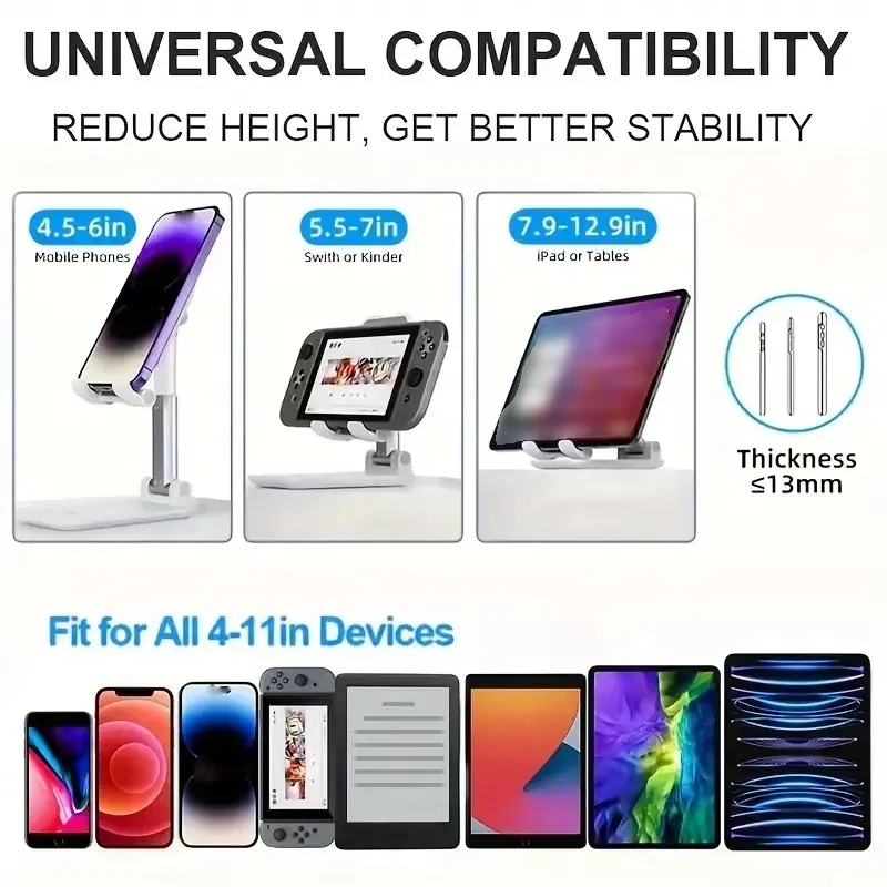 Support de téléphone pliable, usage nomade