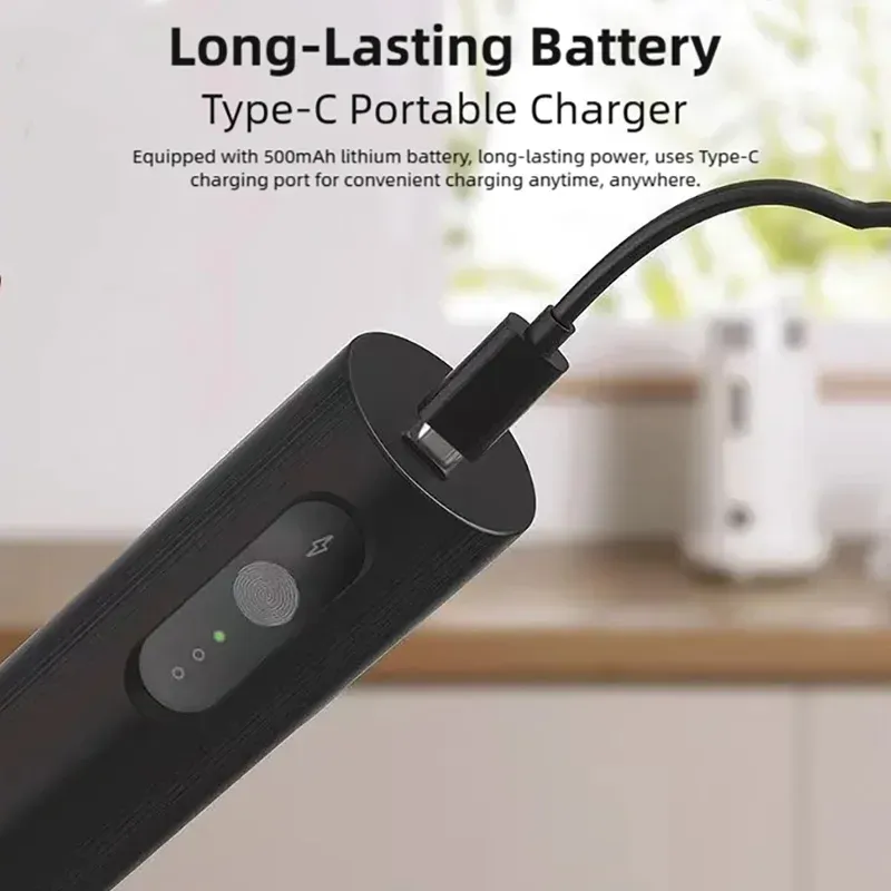 Mousseur à lait thermoélectrique à charge sans fil USB-C, 3 vitesses réglables, mini mélangeur à café portable, 14 000 tr/min, cuisine 3