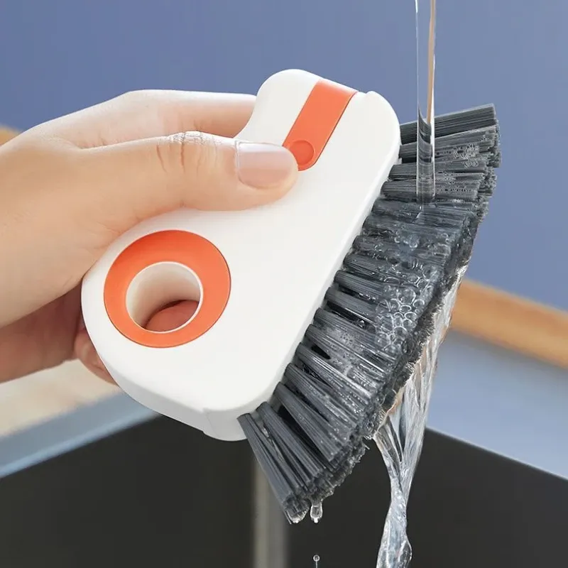 Brosse de nettoyage 2 en 1 pour rainures, rails de fenêtres et portes coulissantes, avec poils durs pour joints et fentes 5