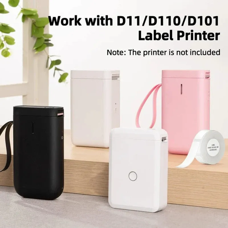Imprimante d'étiquettes thermique portable Niimbot D11/D101/D110 Mini, étanche et résistante à l'huile, sans encre, compatible avec les autocollants et papiers blancs 2