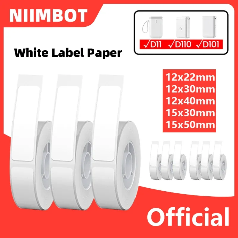 Imprimante d'étiquettes thermique portable Niimbot D11/D101/D110 Mini, étanche et résistante à l'huile, sans encre, compatible avec les autocollants et papiers blancs - Image 1