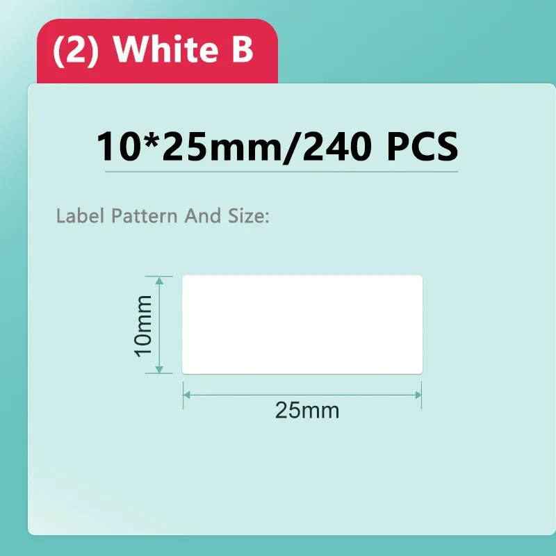 Imprimante d'étiquettes thermique portable Niimbot D11/D101/D110 Mini, étanche et résistante à l'huile, sans encre, compatible avec les autocollants et papiers blancs 8