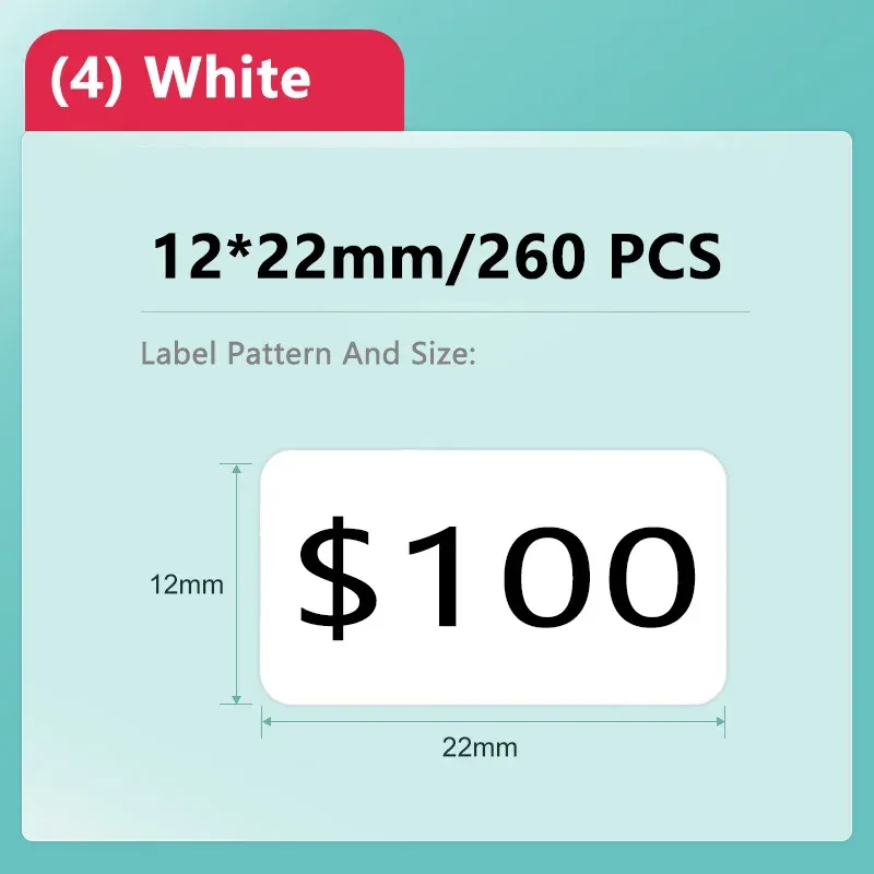 Imprimante d'étiquettes thermique portable Niimbot D11/D101/D110 Mini, étanche et résistante à l'huile, sans encre, compatible avec les autocollants et papiers blancs 10