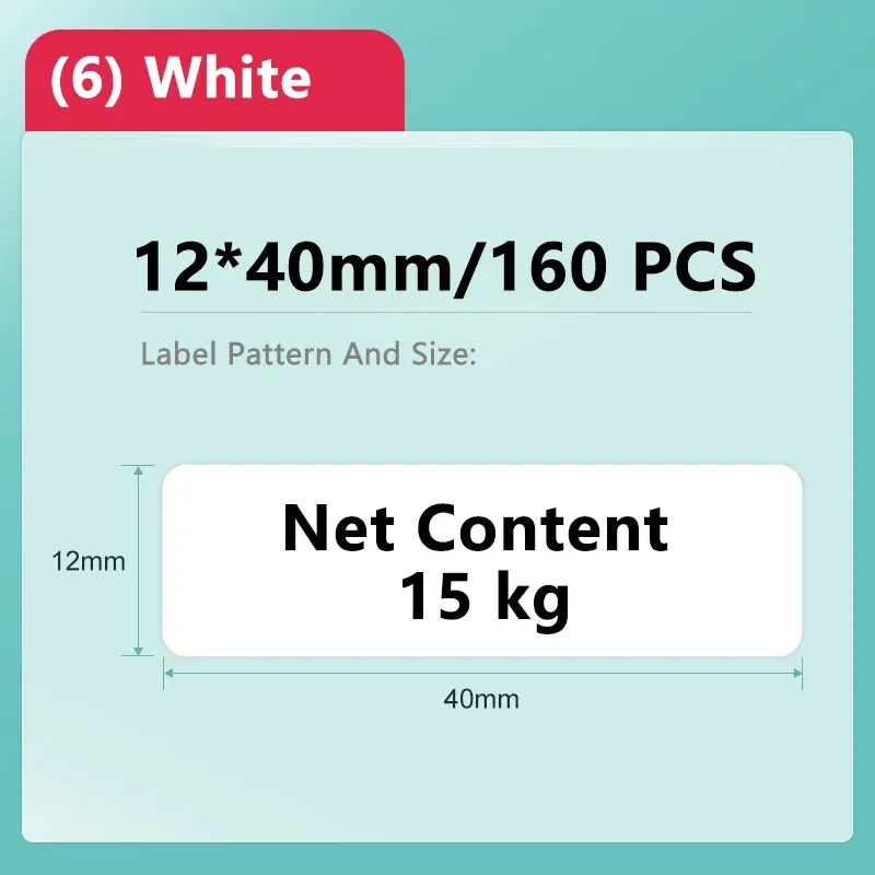 Imprimante d'étiquettes thermique portable Niimbot D11/D101/D110 Mini, étanche et résistante à l'huile, sans encre, compatible avec les autocollants et papiers blancs 14