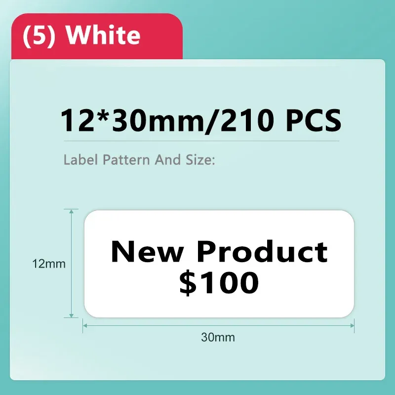 Imprimante d'étiquettes thermique portable Niimbot D11/D101/D110 Mini, étanche et résistante à l'huile, sans encre, compatible avec les autocollants et papiers blancs 16