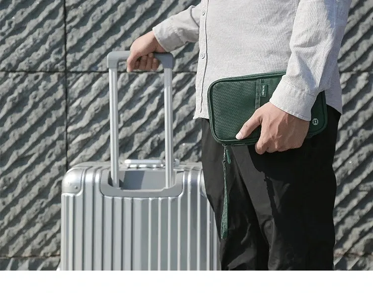 Porte-passeport élégant, vue de détail