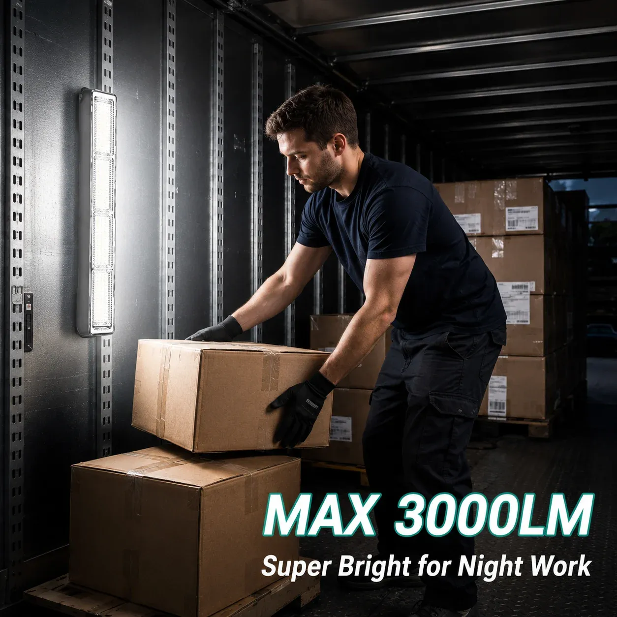 Barre lumineuse LED magnétique rechargeable USB, portable, 3 modes, IP66 5