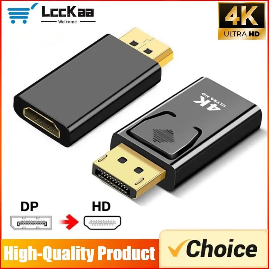 Adaptateur convertisseur DisplayPort vers HDMI compatible 4K 30 Hz/60 Hz