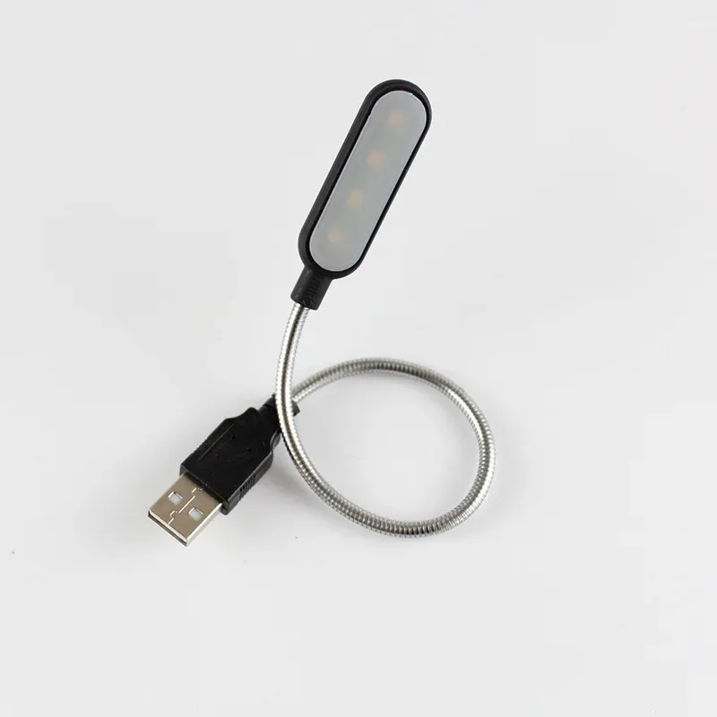 Mini lampe LED de lecture portable USB, lampe de nuit blanc/lumière chaude, lampe de bureau pour ordinateur portable, batterie externe 7