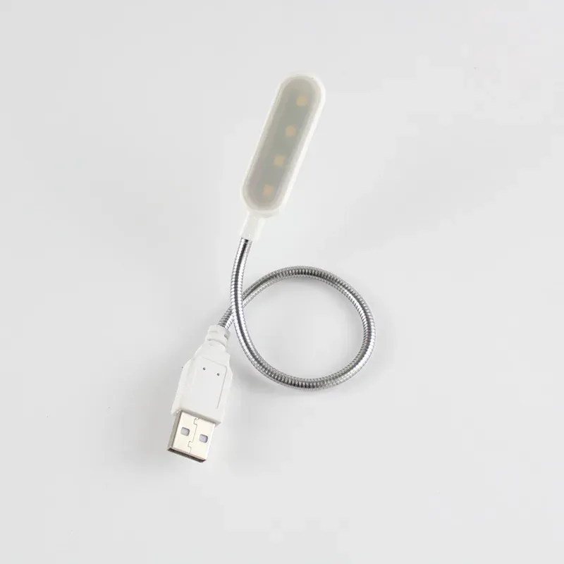 Mini lampe LED de lecture portable USB, lampe de nuit blanc/lumière chaude, lampe de bureau pour ordinateur portable, batterie externe 8