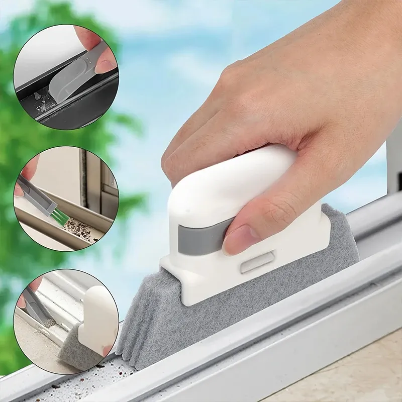 Brosse de nettoyage pour rainures, mise en situation domestique
