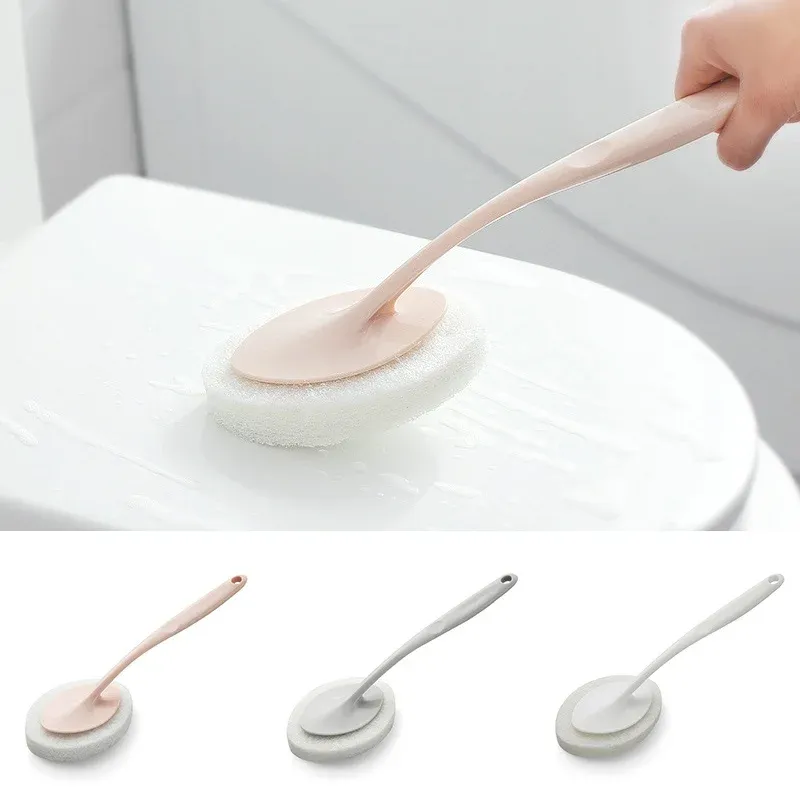 Brosse de nettoyage portable multifonction à long manche pour baignoire, sol et salle de bain 2