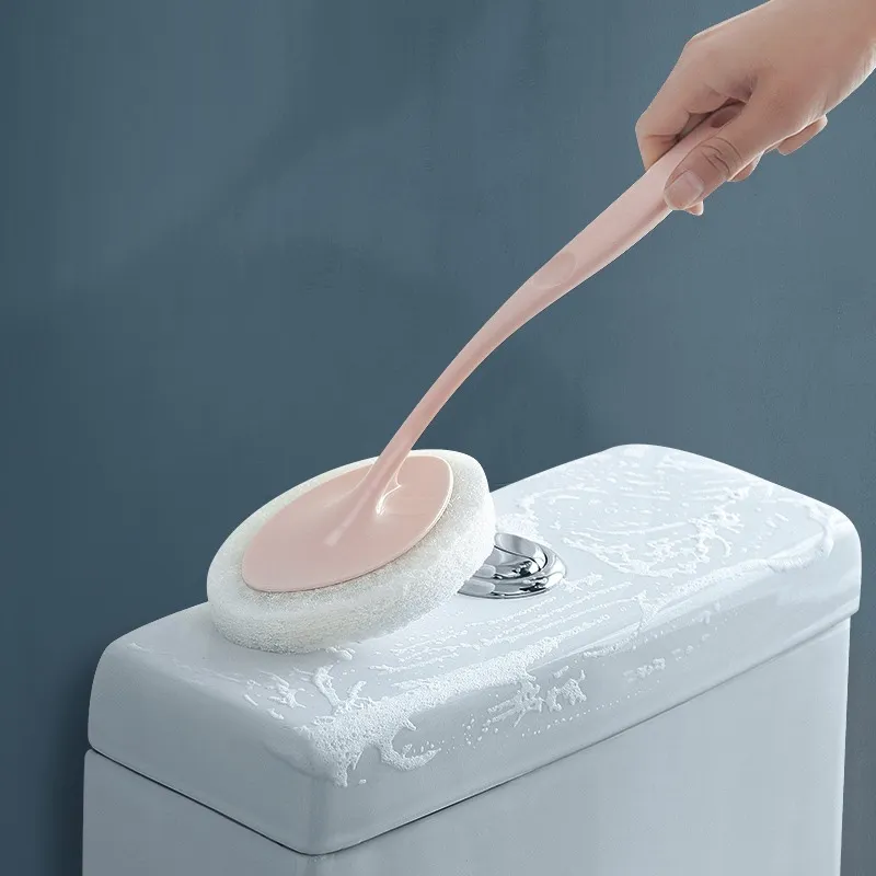 Brosse de toilette portable multifonction à long manche