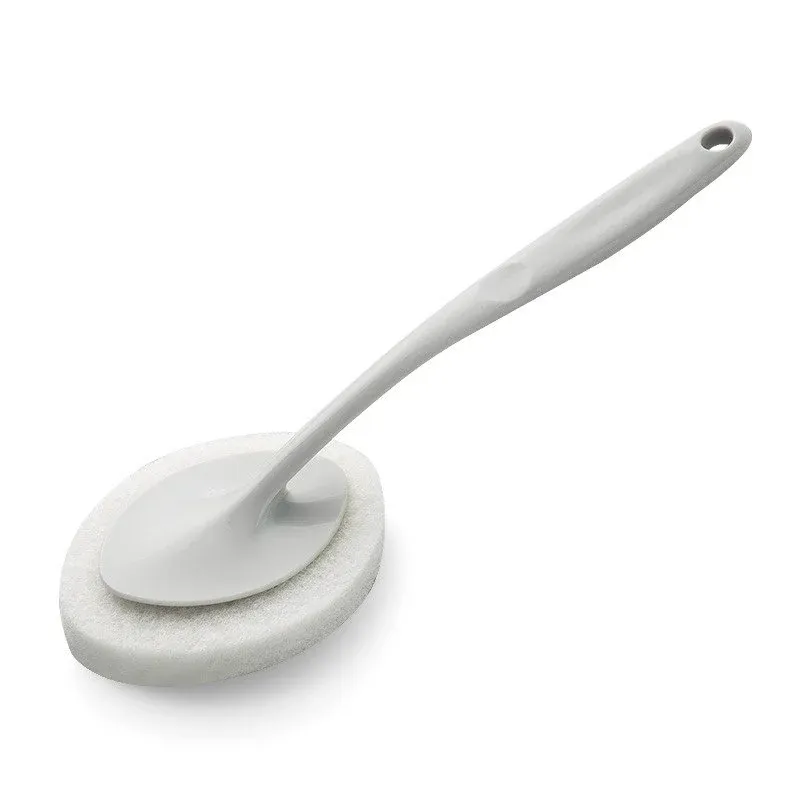 Brosse de nettoyage portable multifonction à long manche pour baignoire, sol et salle de bain 7