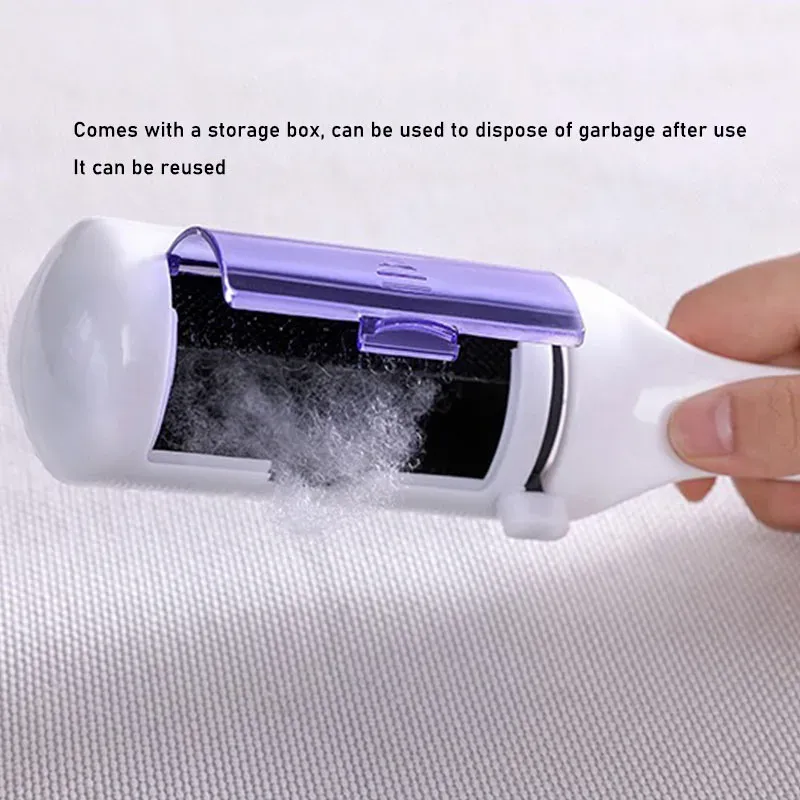 Brosse électrostatique portable anti-peluches pour vêtements, manteaux et pulls 4