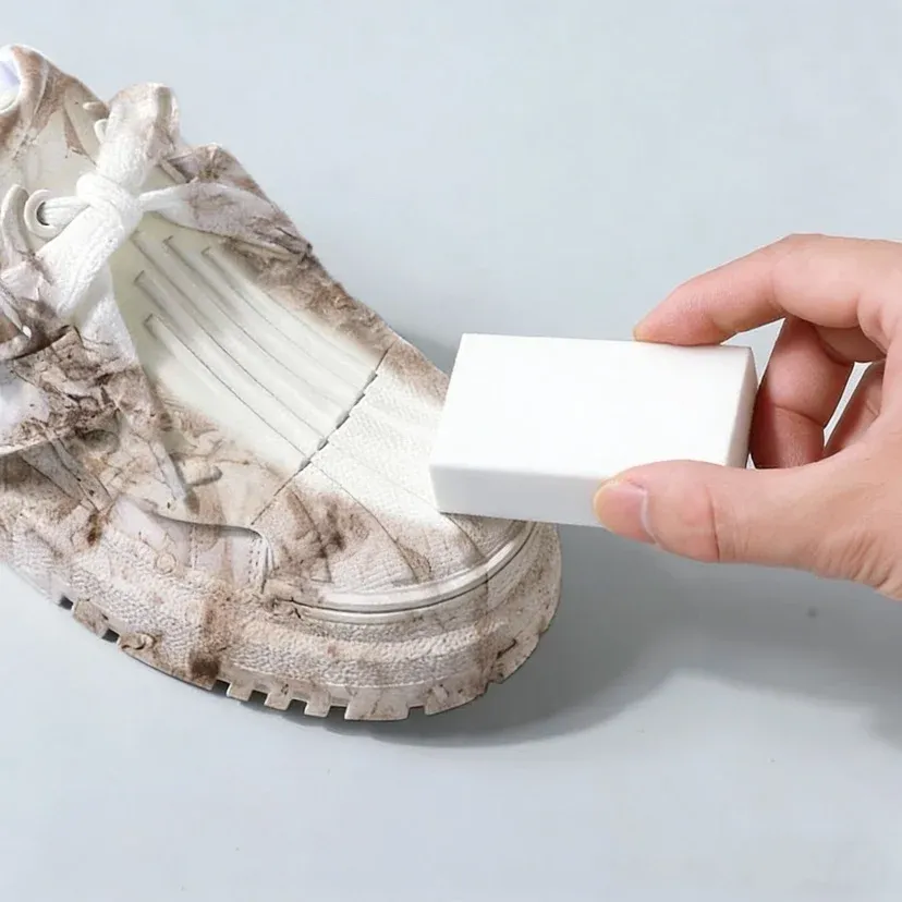 Gomme nettoyante pour chaussures, présentation du produit