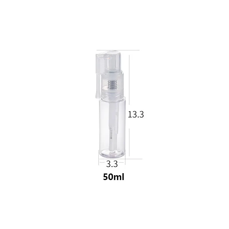 Bouteille vaporisateur pour salon de coiffure, flacon plastique transparent vide, pompe pulvérisateur rechargeable, brume nasale, accessoire de coiffure 8