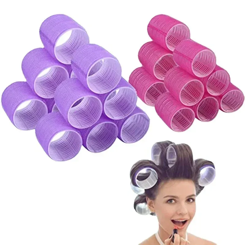 1-6 bigoudis auto-agrippants sans chaleur, rouleaux à boucle pour volume, outils de coiffure DIY 3