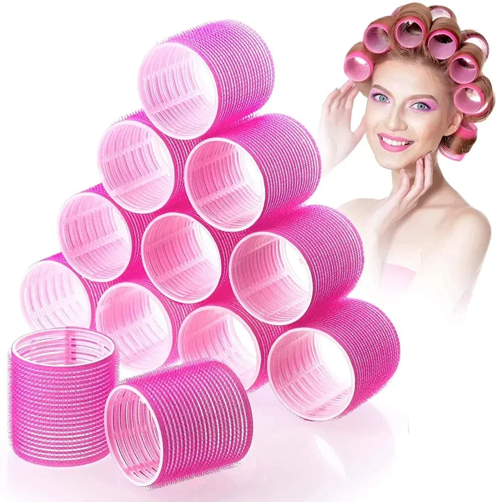 1-6 bigoudis auto-agrippants sans chaleur, rouleaux à boucle pour volume, outils de coiffure DIY 2