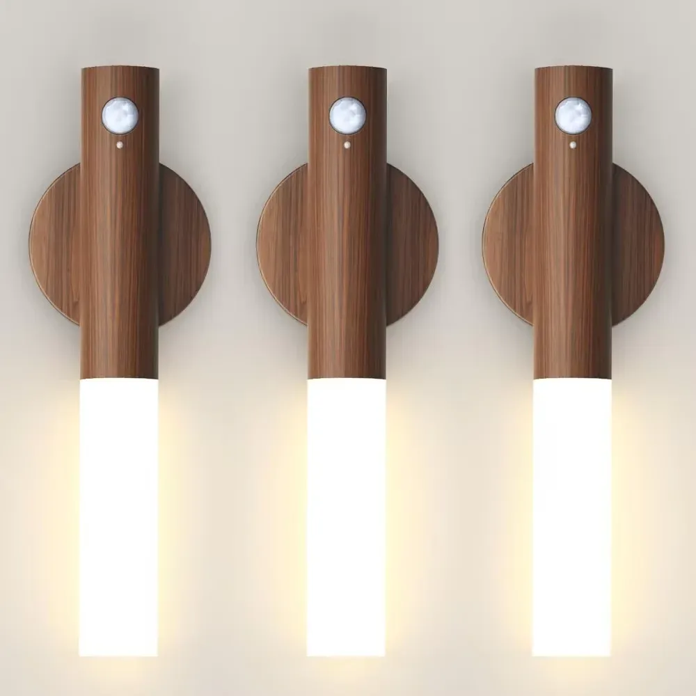 Lampe murale LED magnétique rechargeable avec capteur de mouvement, portable, pour couloir, chambre, escaliers et placards 6