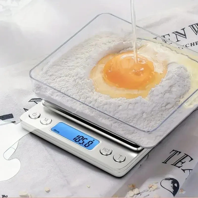 Balance de cuisine numérique AccuWeight en acier inoxydable avec écran LCD 5