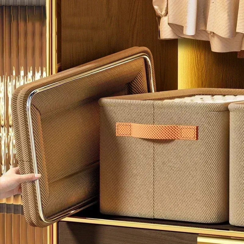 Organisateur de vêtements épais pour armoire, rangement pour pantalons et pulls, tiroirs, boîte de rangement pour jeans, garde-robe 2