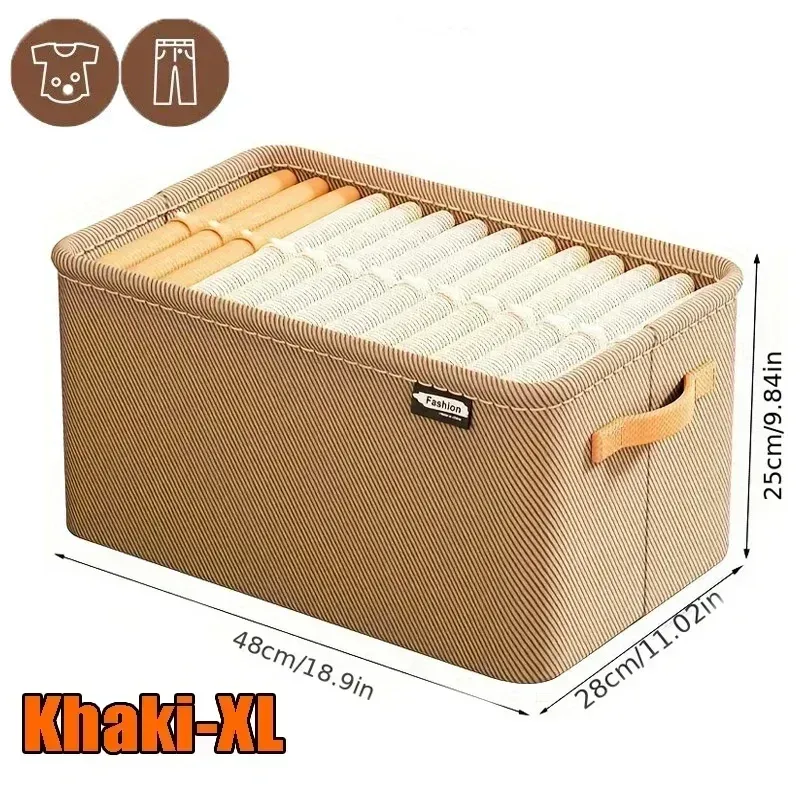 Organisateur de vêtements épais pour armoire, rangement pour pantalons et pulls, tiroirs, boîte de rangement pour jeans, garde-robe 24