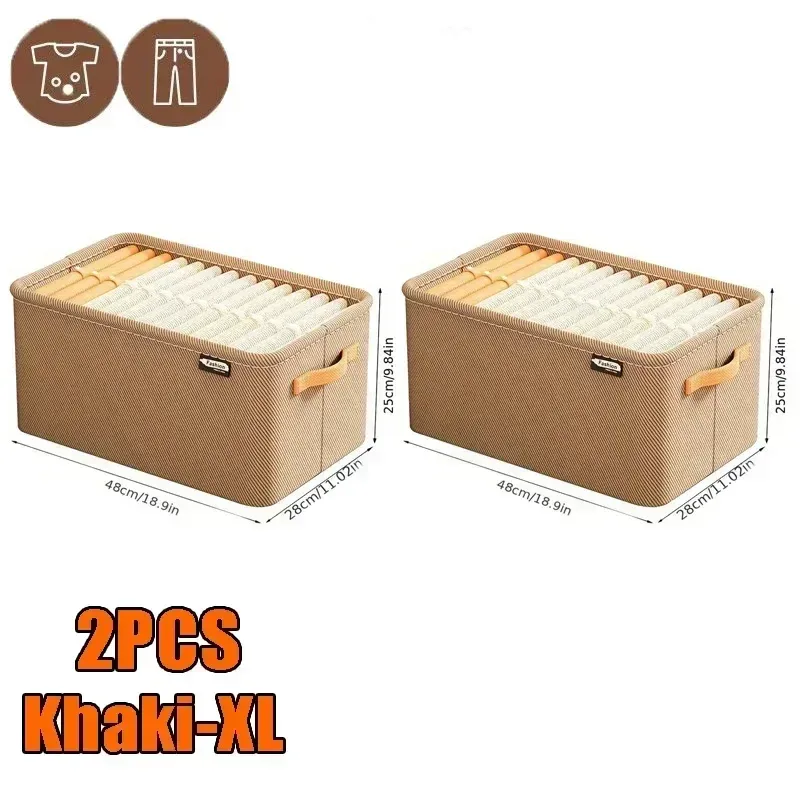 Organisateur de vêtements épais pour armoire, rangement pour pantalons et pulls, tiroirs, boîte de rangement pour jeans, garde-robe 11