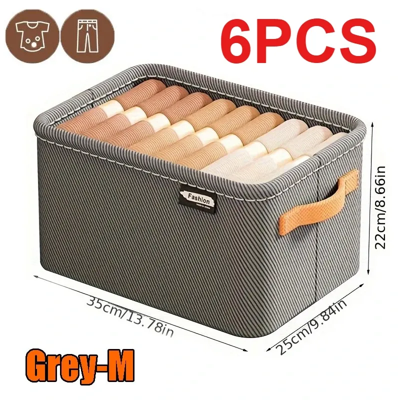 Organisateur de vêtements épais pour armoire, rangement pour pantalons et pulls, tiroirs, boîte de rangement pour jeans, garde-robe 14