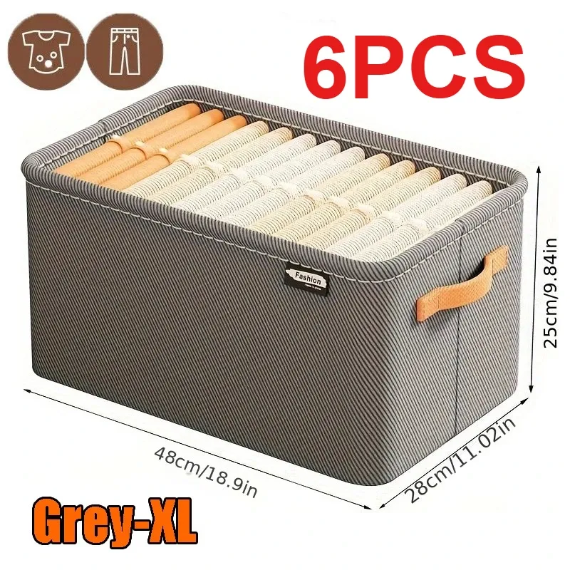 Organisateur de vêtements épais pour armoire, rangement pour pantalons et pulls, tiroirs, boîte de rangement pour jeans, garde-robe 16