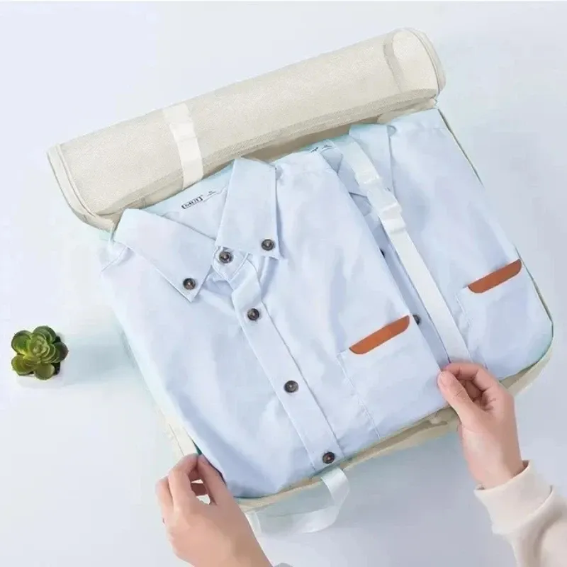 Ensemble de 7 à 10 pièces d'organisation de voyage : sacs de rangement, cubes d'emballage, étuis portables et pochette pliable pour chaussures 5