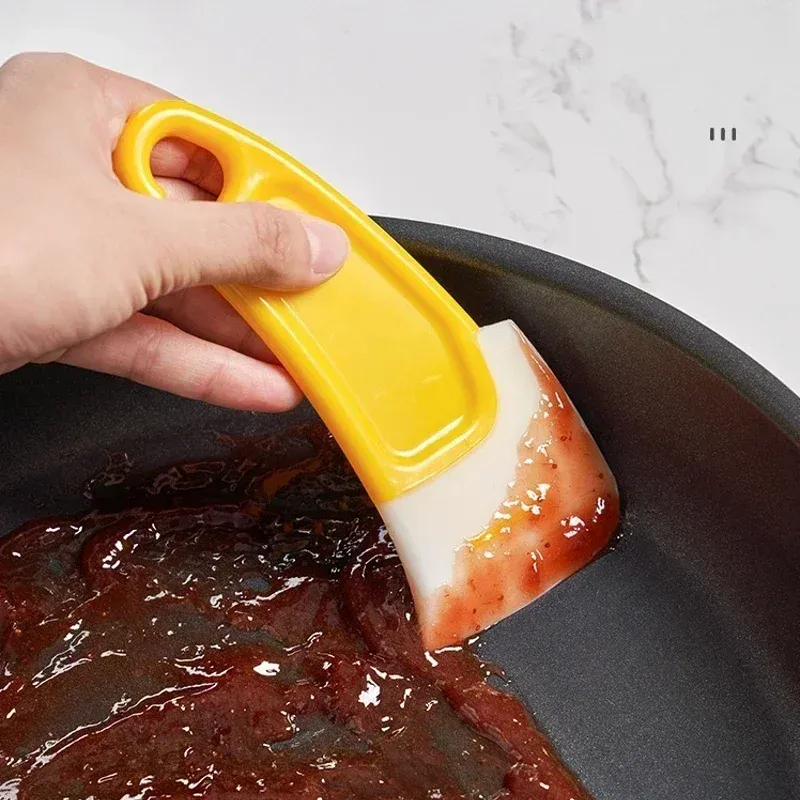 Spatule de nettoyage en silicone à lame souple pour cuisine, idéale pour casseroles, poêles et vaisselle 2