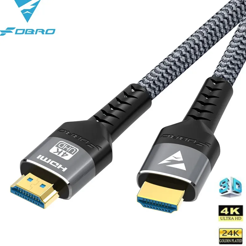 Câble HDMI 2.1 8K compatible 4K@120Hz et 8K@60Hz, 48 Gbps, eARC et HDR, pour PC, ordinateur portable, TV et PS5 7