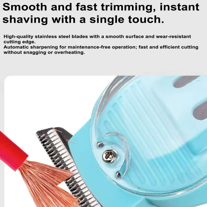Tondeuse à cheveux et barbe rechargeable, rasoir électrique automatique 2
