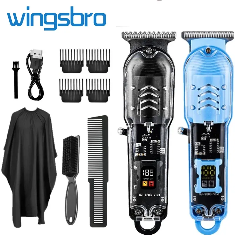Tondeuse à cheveux et barbe rechargeable, rasoir électrique automatique - Image 1