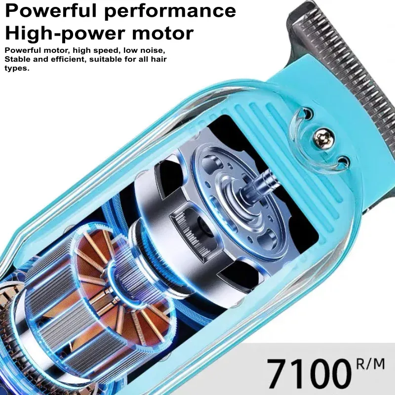 Tondeuse à cheveux et barbe rechargeable, rasoir électrique automatique 3