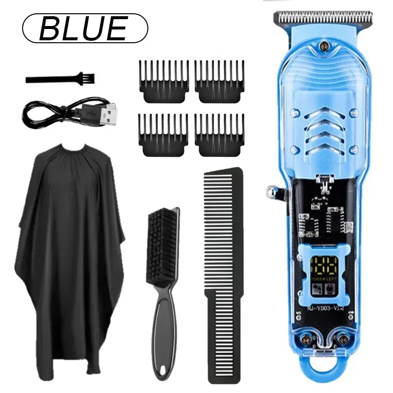 Tondeuse à cheveux et barbe rechargeable, rasoir électrique automatique 8