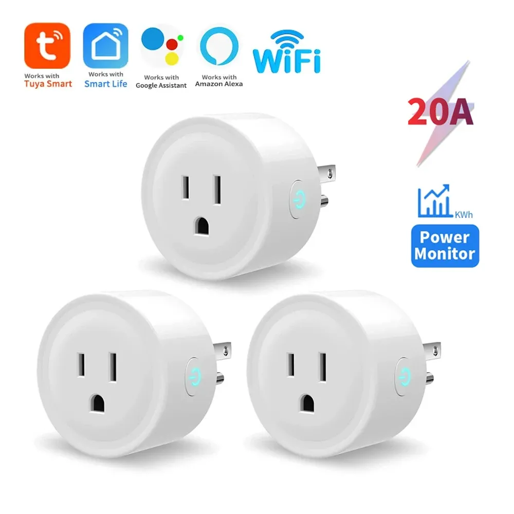 Prise intelligente WiFi Tuya 20 A avec suivi de consommation électrique, compatible Alexa et Google Home 8