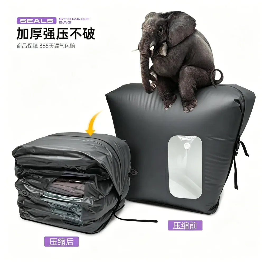 Sac de compression sous vide, transport