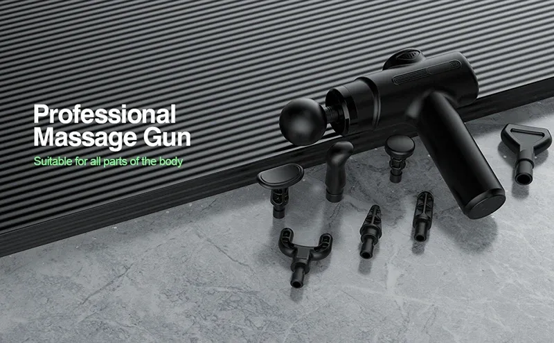 Pistolet de massage électrique en situation d'utilisation