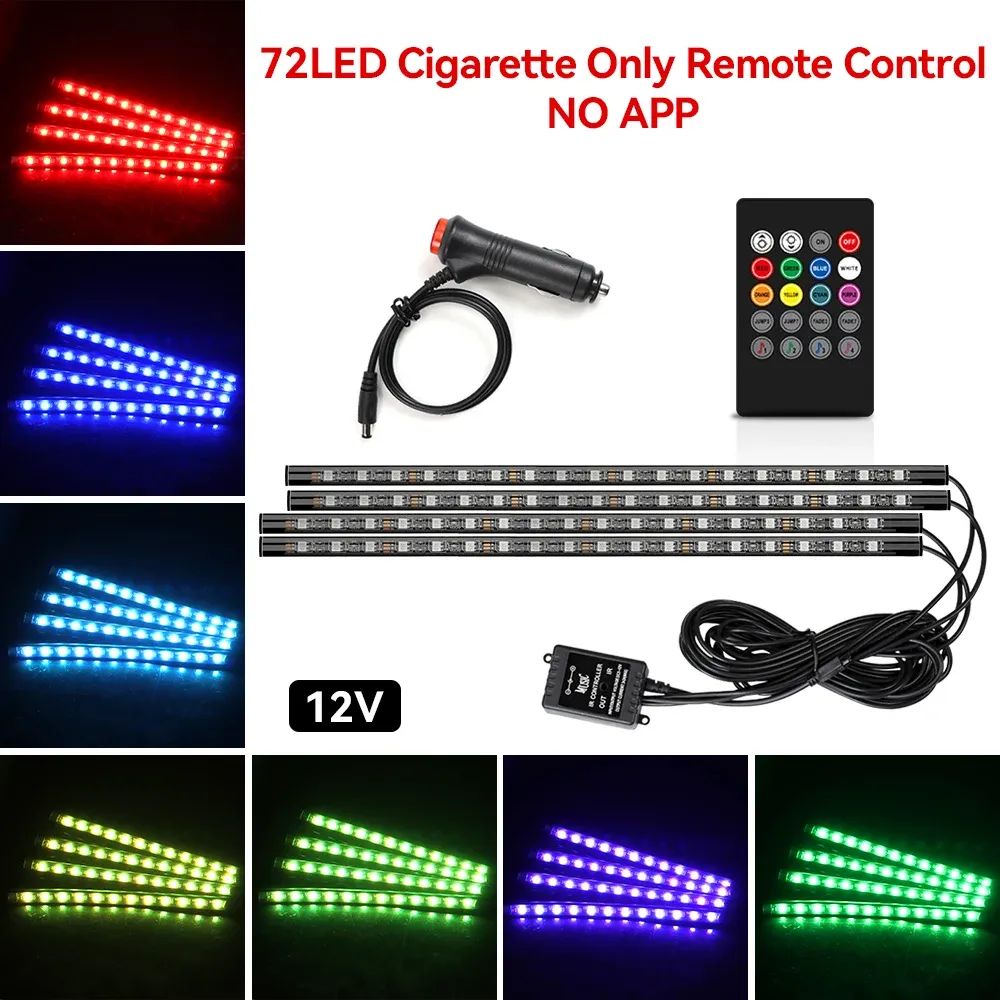 Éclairage d'ambiance LED pour habitacle de voiture à allumage automatique, avec bandes lumineuses de seuil, lumière blanche froide 11