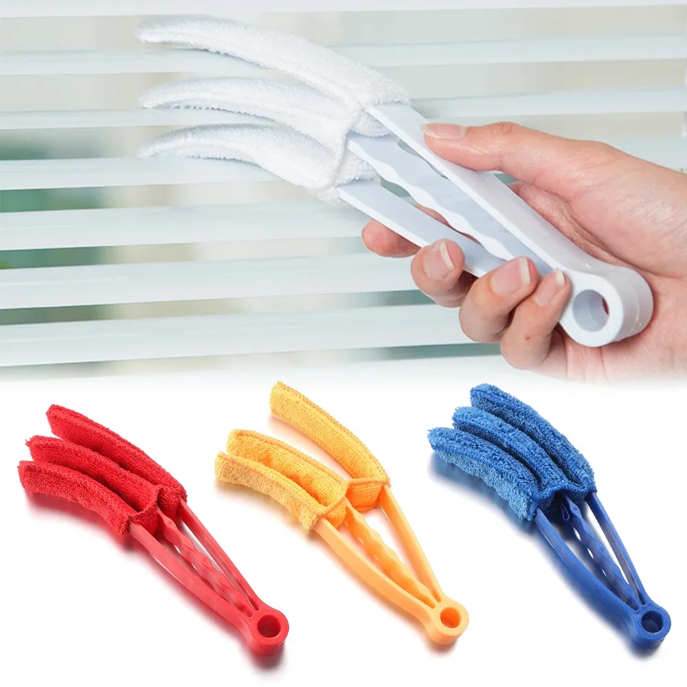 Brosse à livres en microfibre lavable, plumeau ménager pour vitres et stores - Image 1