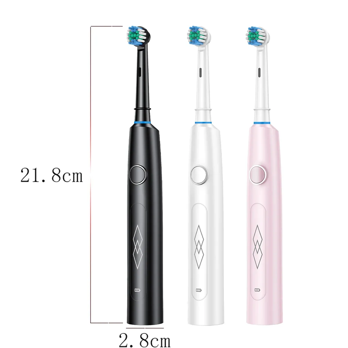 Brosse à dents électrique, détails des finitions